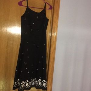 Black dress , longer, cute for church or work